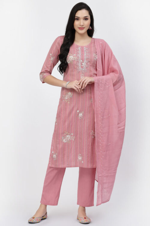 cotton mulmul kurta with handwork